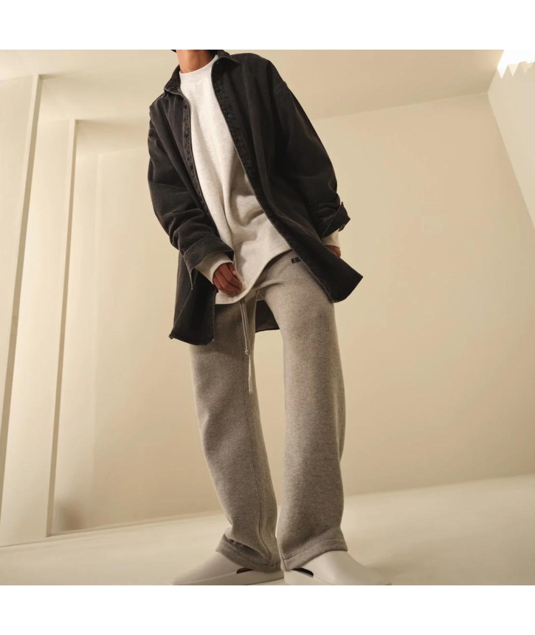 FEAR OF GOD ESSENTIALS Серые повседневные брюки, фото 3