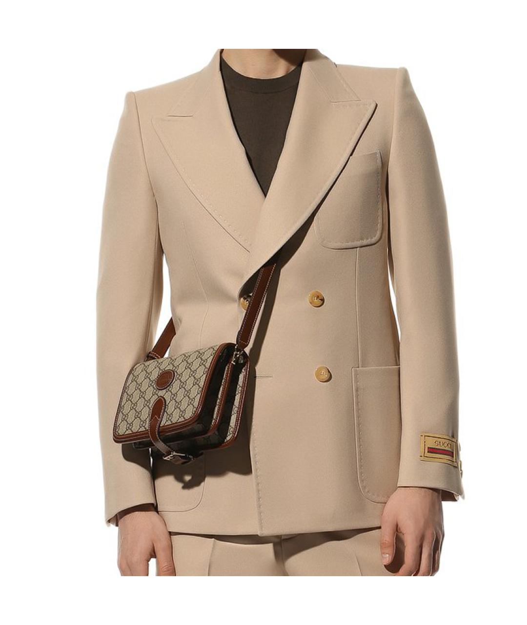 GUCCI Бежевая сумка через плечо, фото 6