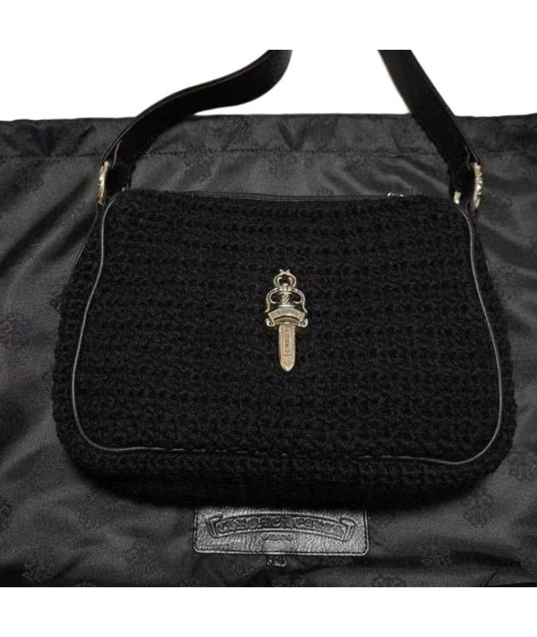 CHROME HEARTS Черная сумка с короткими ручками, фото 3