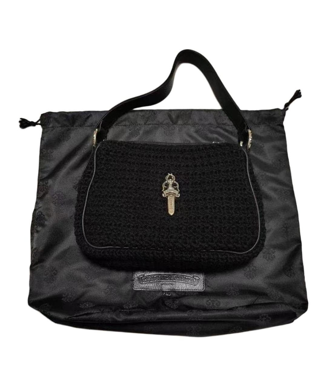 CHROME HEARTS Черная сумка с короткими ручками, фото 1