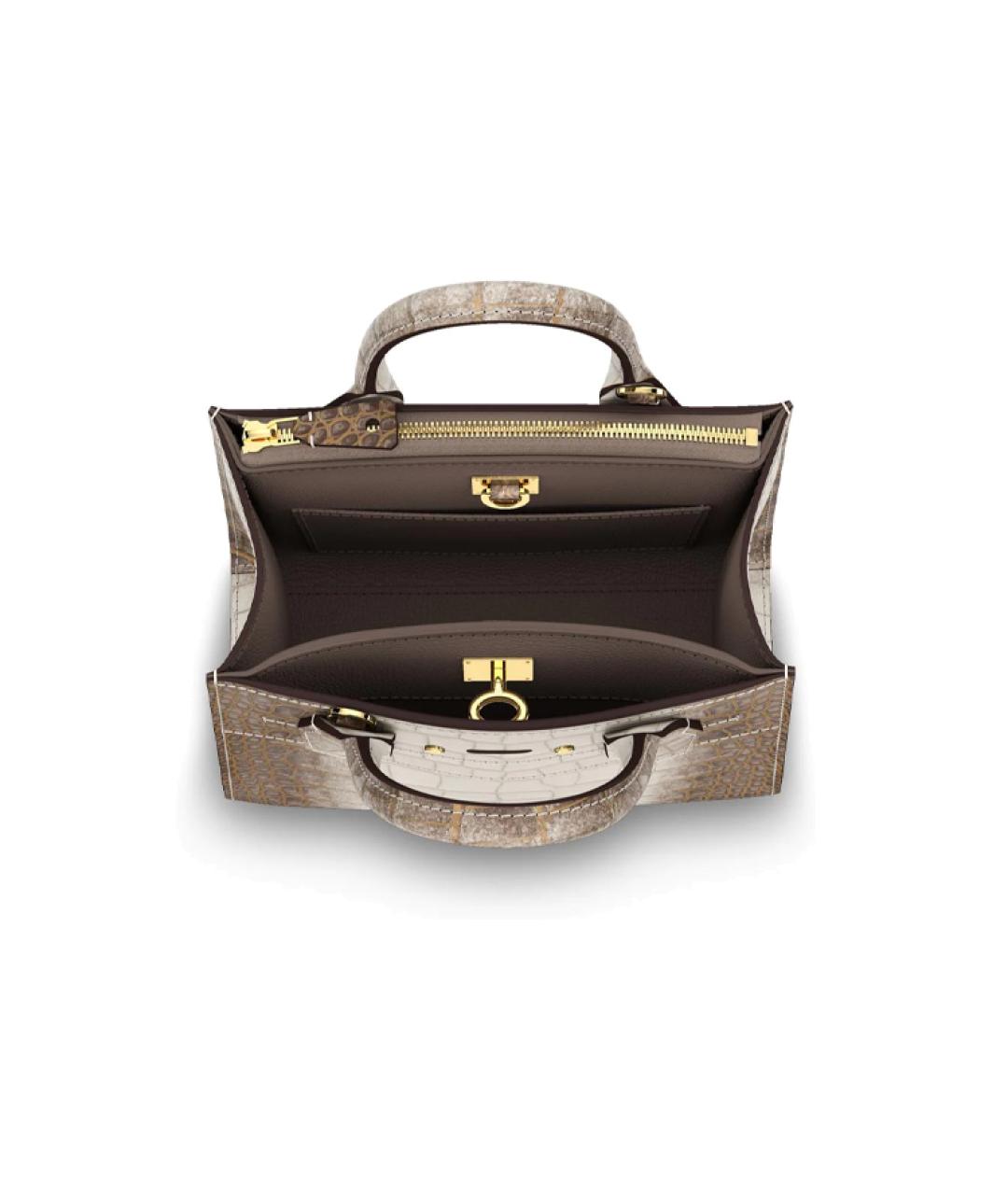 LOUIS VUITTON Бежевая сумка с короткими ручками, фото 3