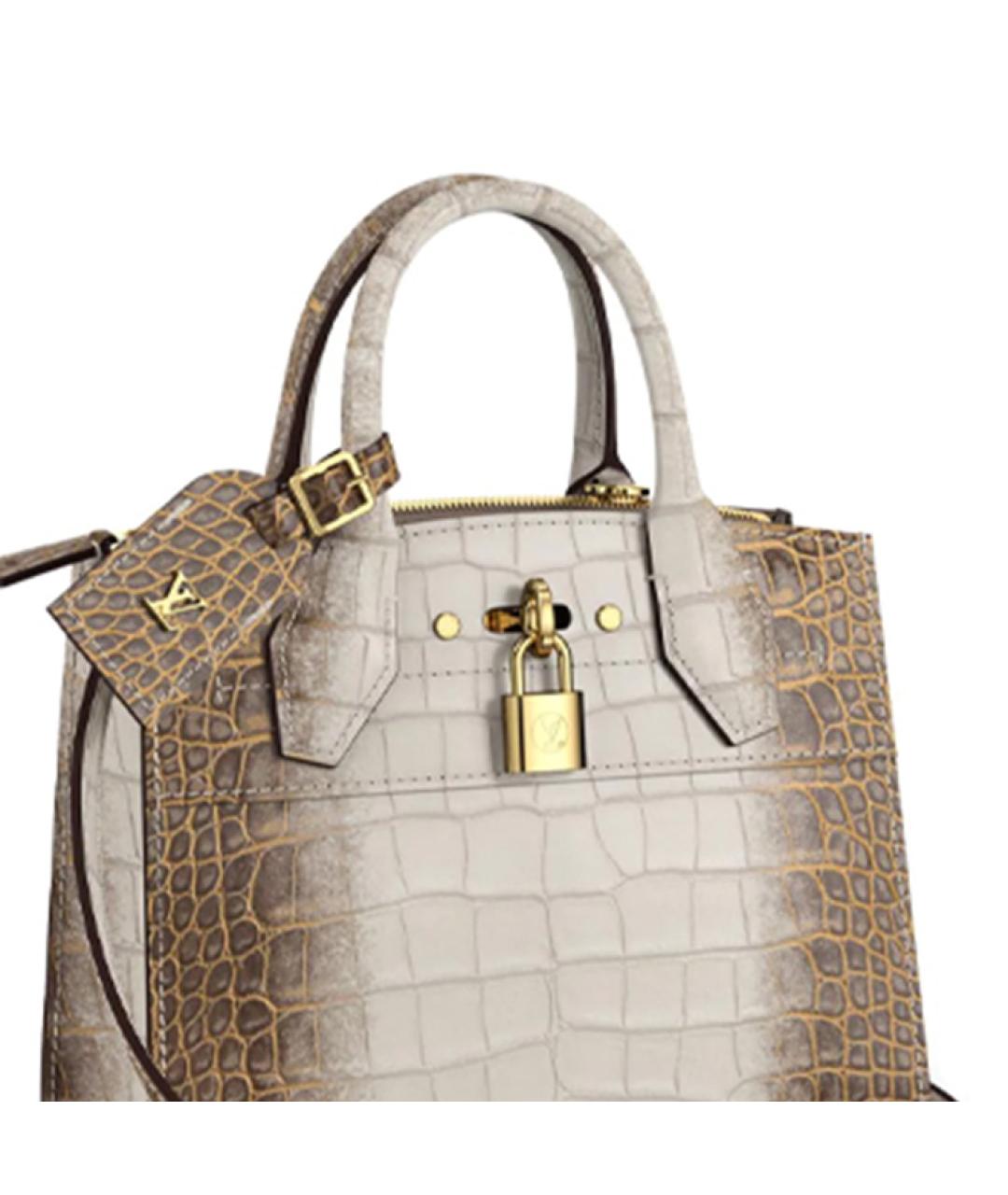 LOUIS VUITTON Бежевая сумка с короткими ручками, фото 5