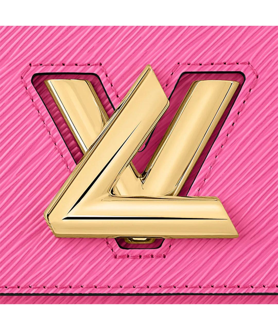 LOUIS VUITTON Розовая кожаная сумка через плечо, фото 7