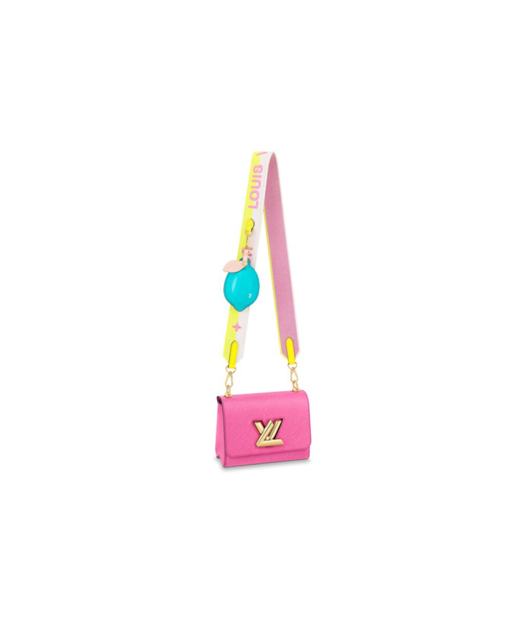 LOUIS VUITTON Розовая кожаная сумка через плечо, фото 2