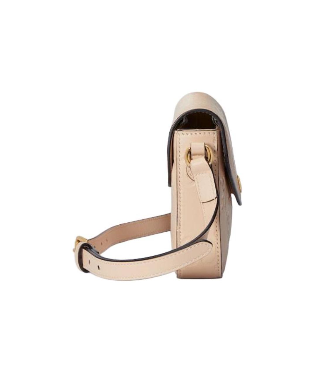 GUCCI Бежевая кожаная сумка через плечо, фото 4