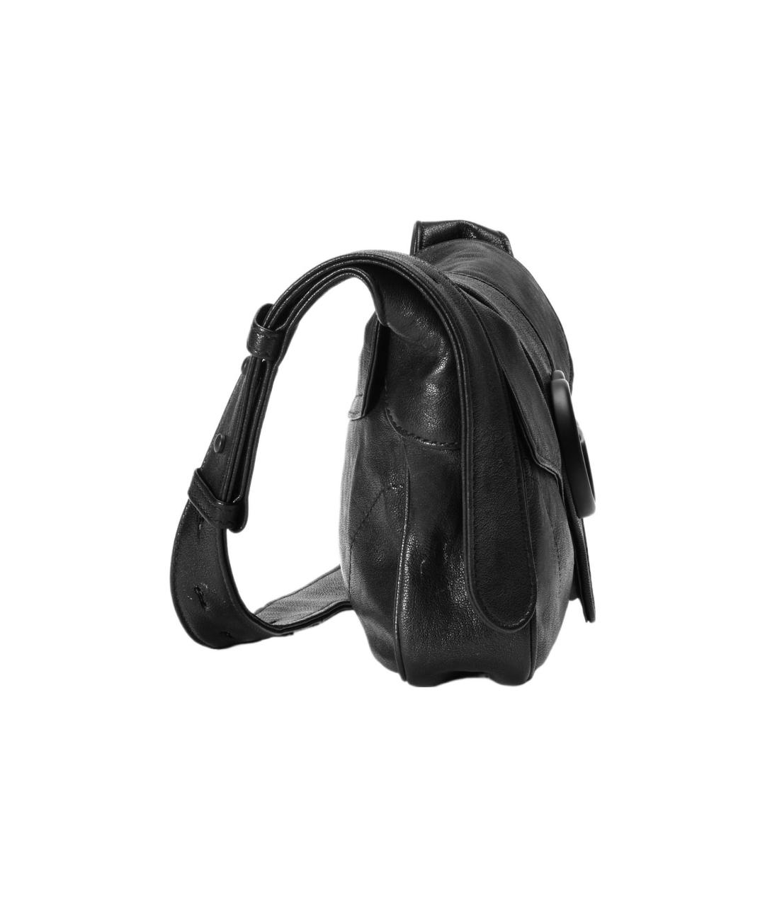 GUCCI Черная кожаная сумка через плечо, фото 3