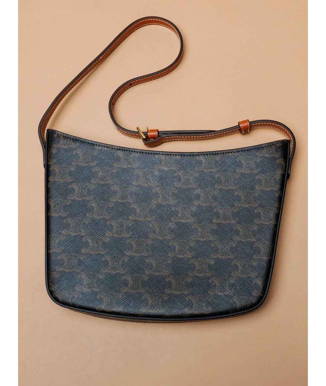 CELINE Коричневая сумка через плечо, фото 3