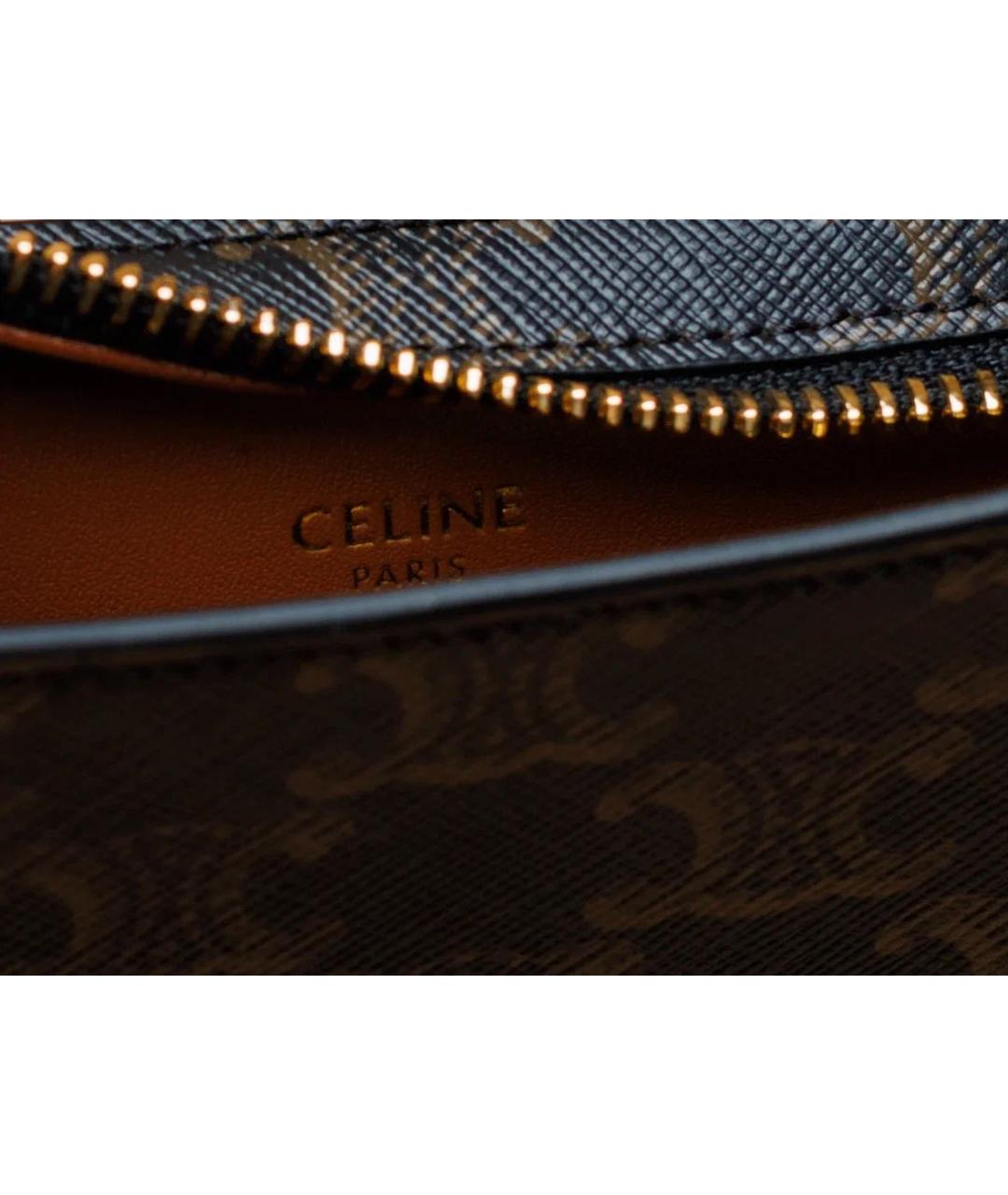 CELINE Коричневая сумка через плечо, фото 5