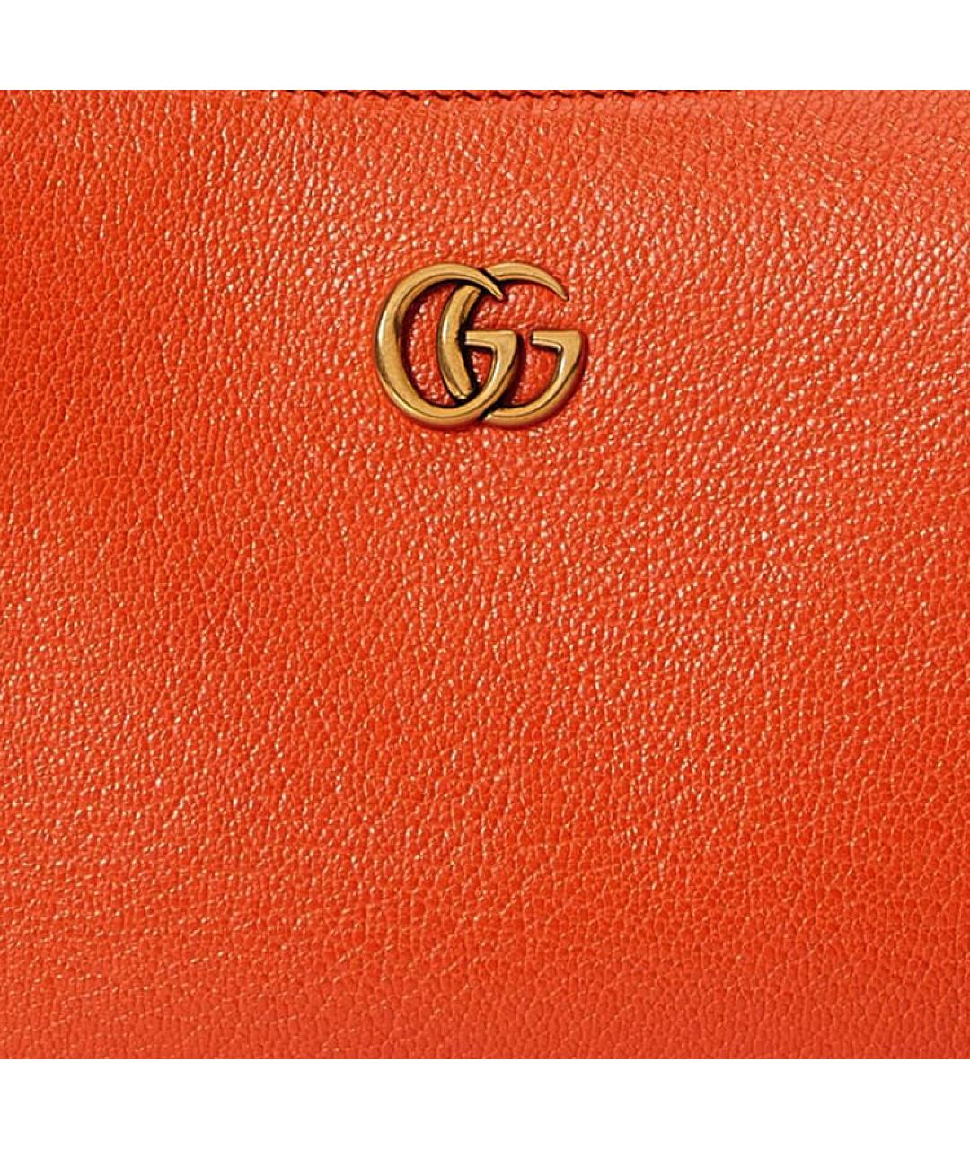 GUCCI Оранжевая кожаная сумка через плечо, фото 8