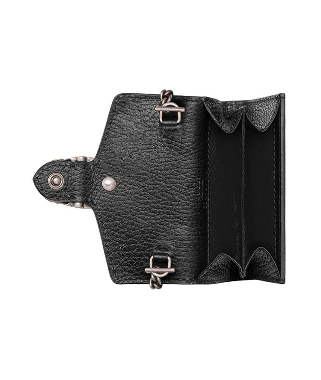 GUCCI Черная кожаная сумка с короткими ручками, фото 4