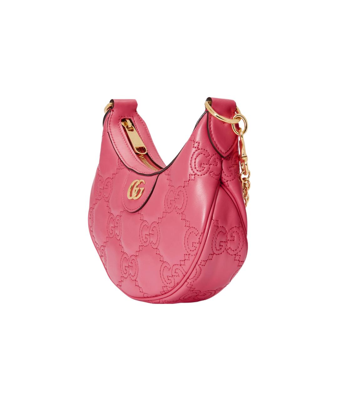 GUCCI Розовая кожаная сумка через плечо, фото 3