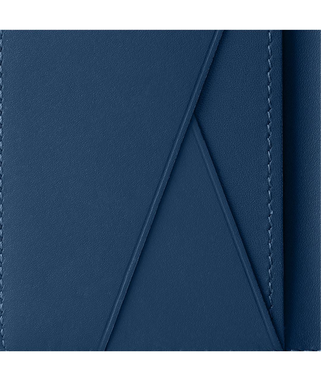 LOUIS VUITTON Синий кожаный кошелек, фото 6