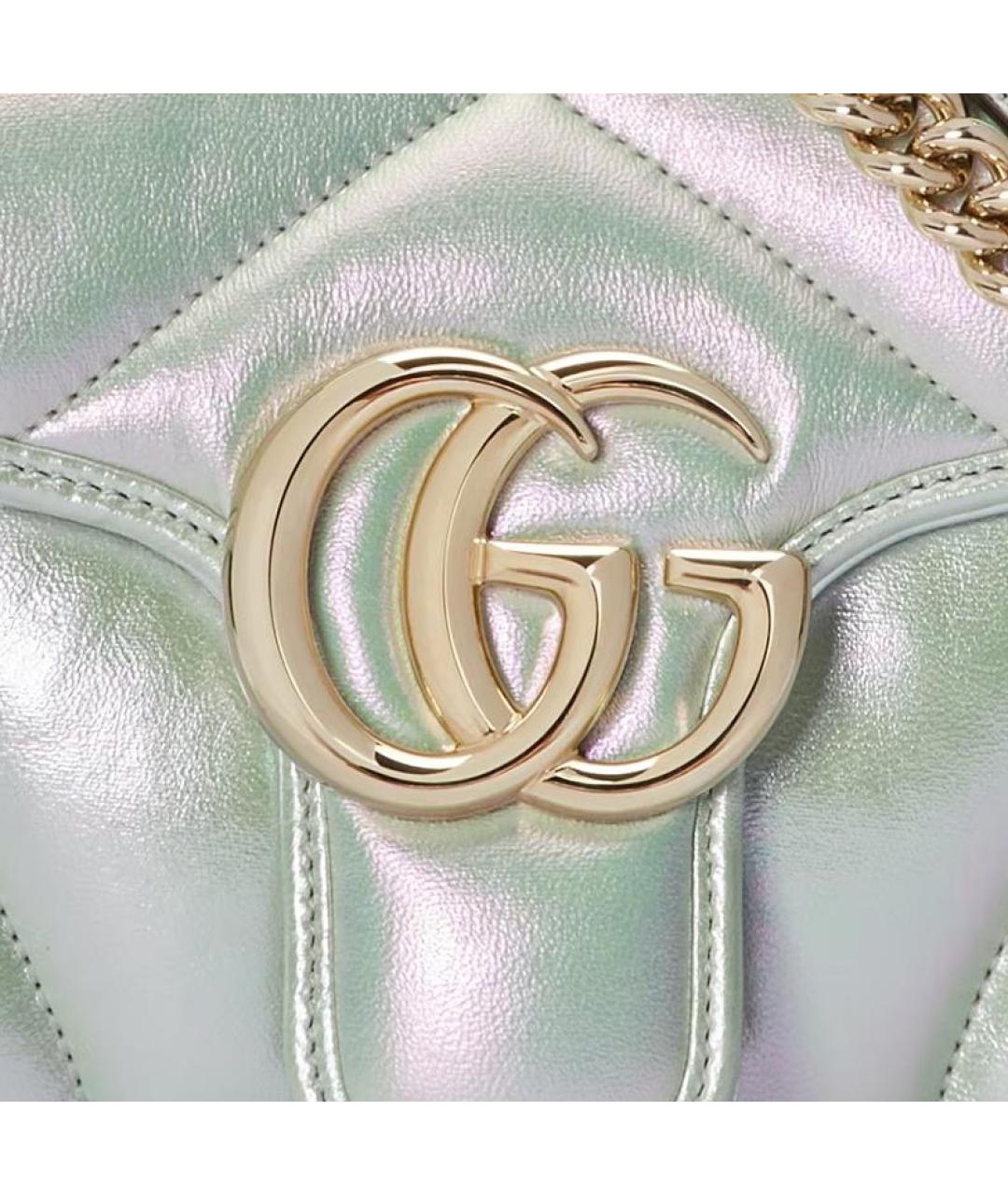 GUCCI Серебряная сумка через плечо, фото 8