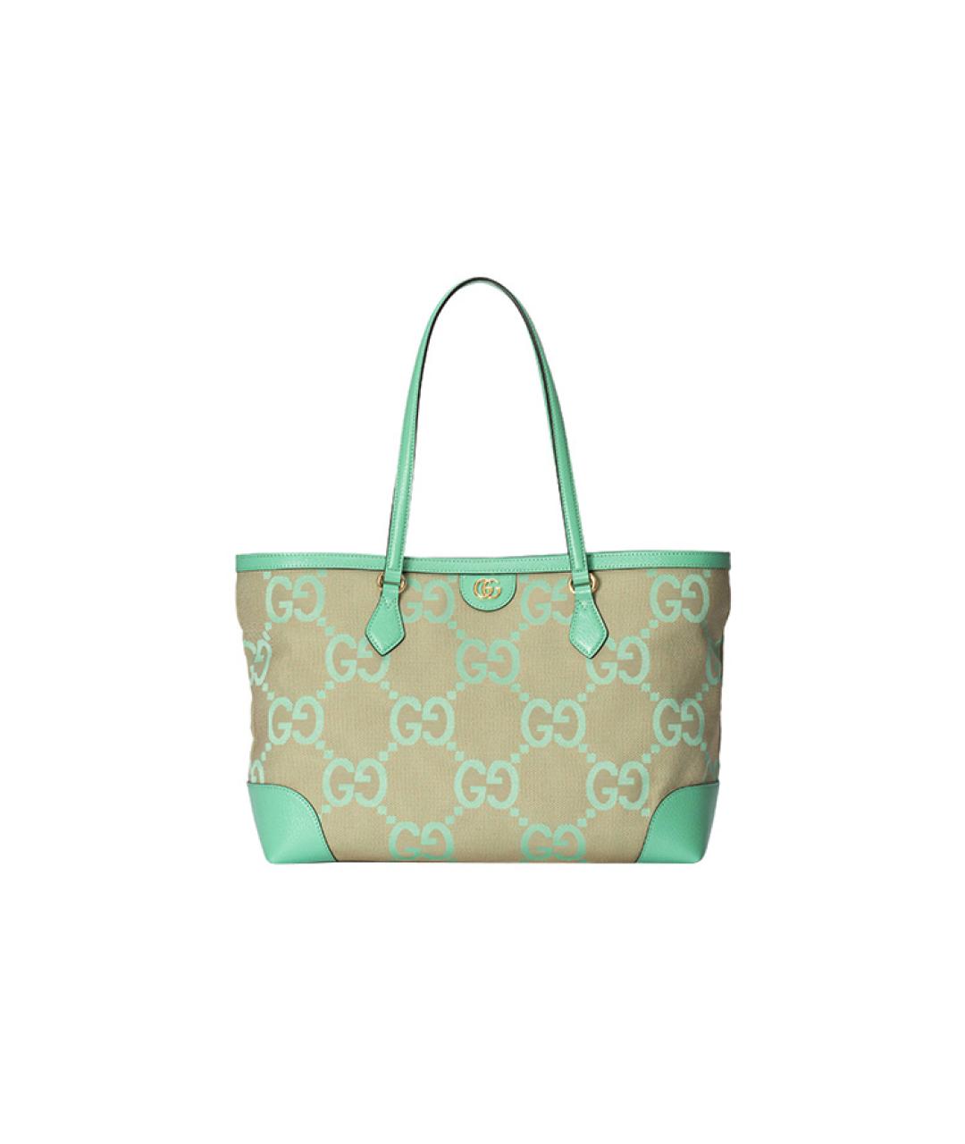 GUCCI Салатовая сумка с короткими ручками, фото 1