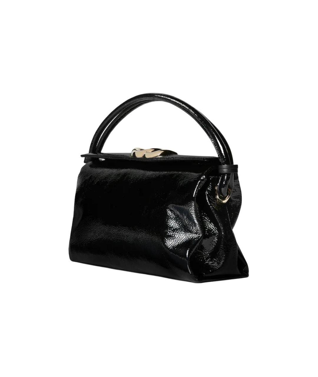 GUCCI Черная кожаная сумка с короткими ручками, фото 2