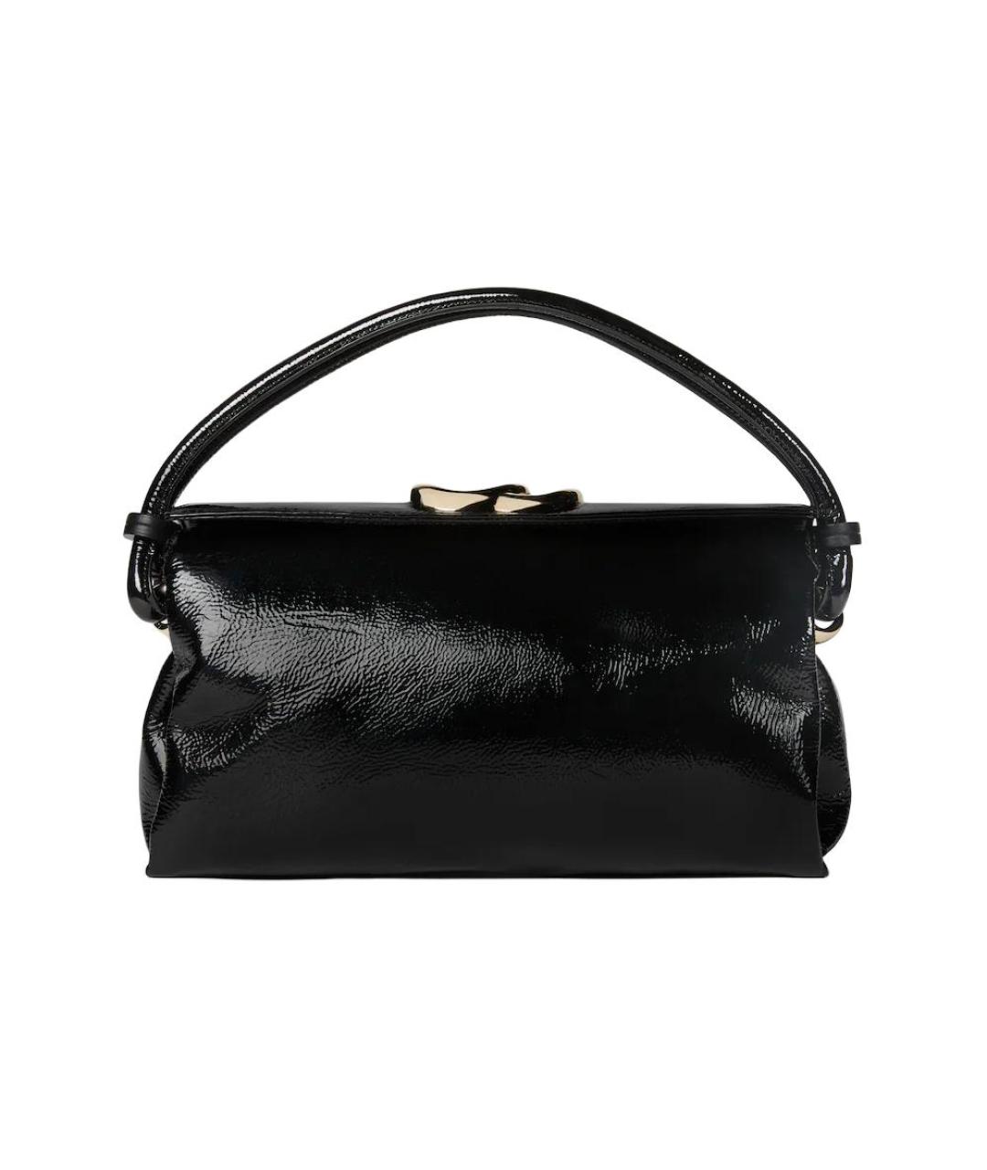 GUCCI Черная кожаная сумка с короткими ручками, фото 1