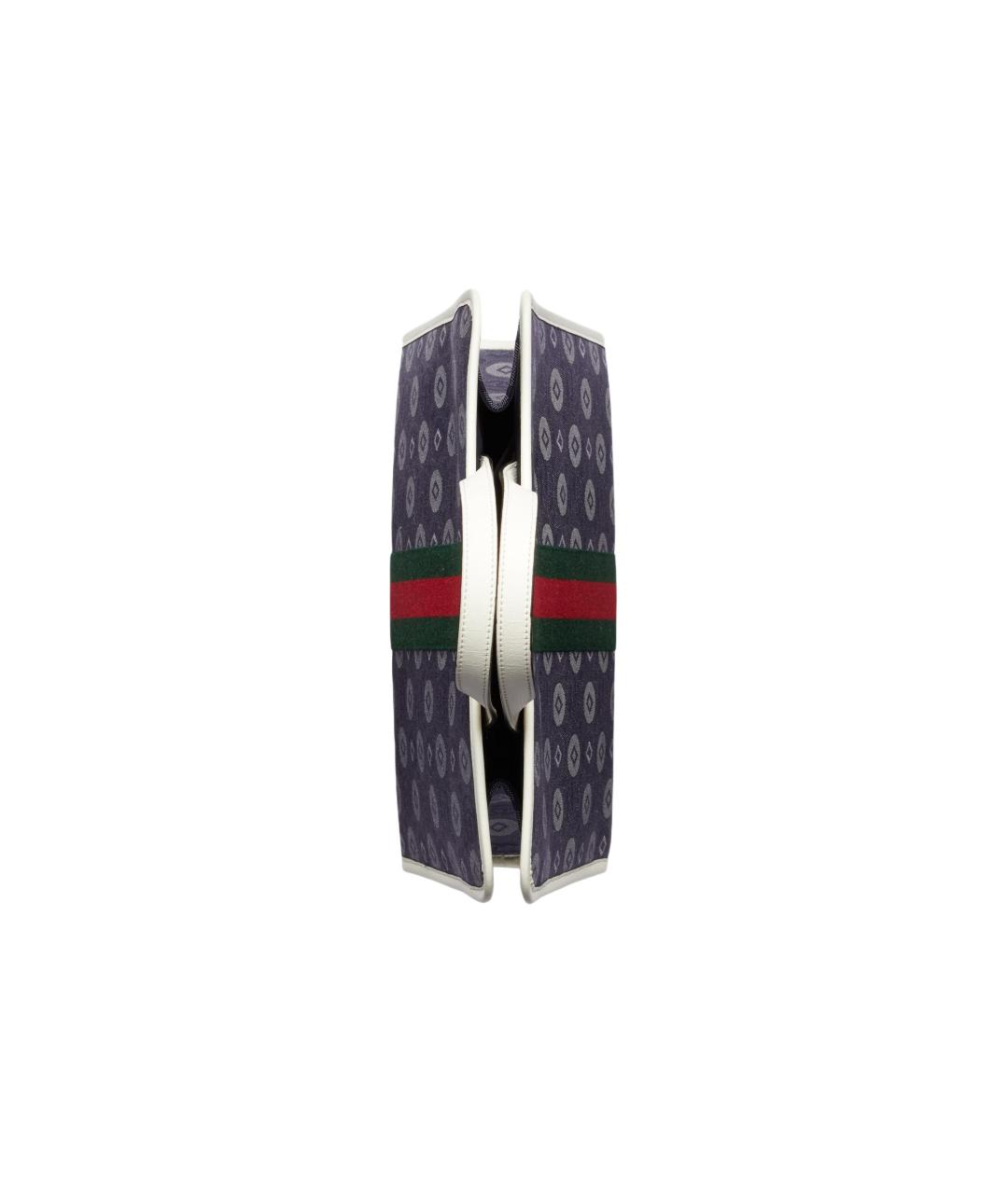 GUCCI Темно-синяя сумка с короткими ручками, фото 5