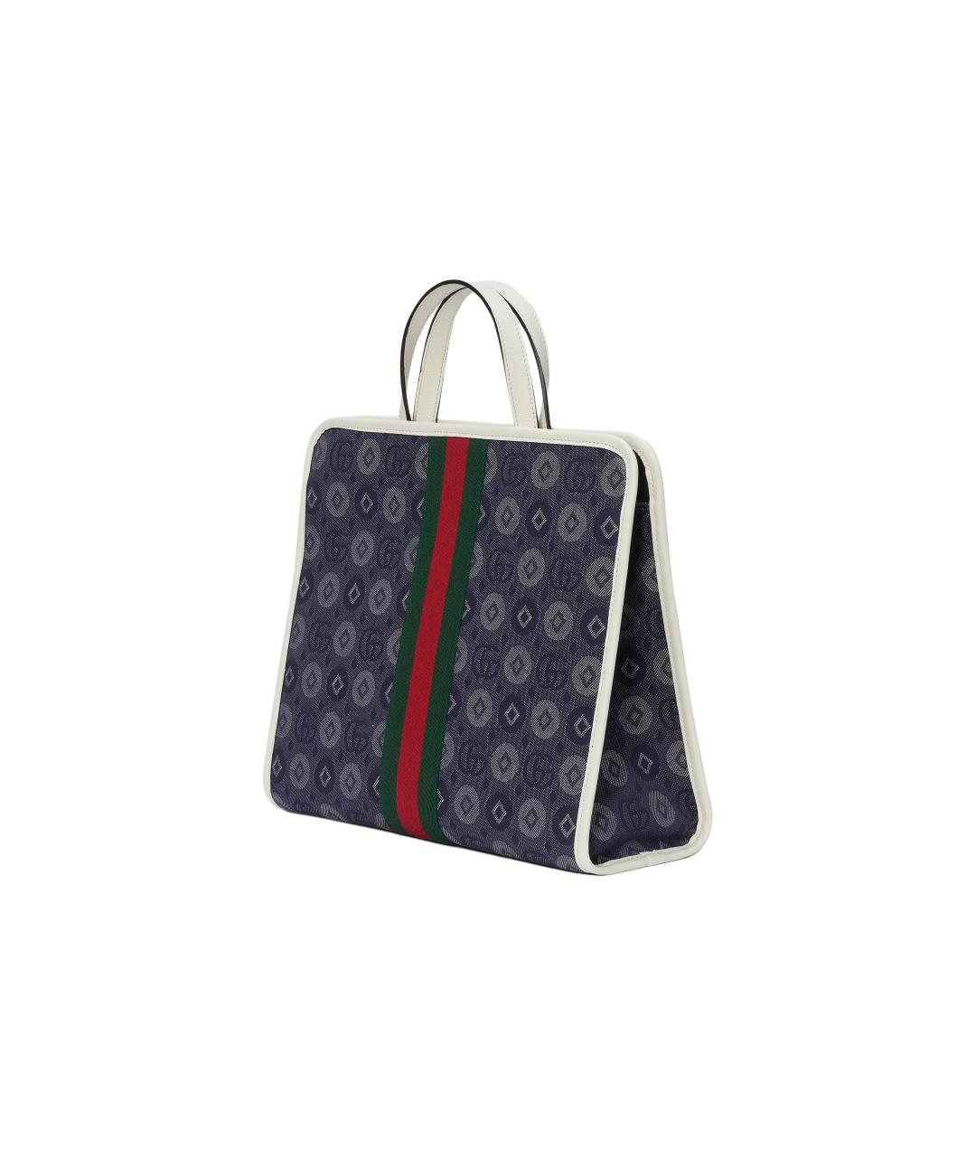 GUCCI Темно-синяя сумка с короткими ручками, фото 2