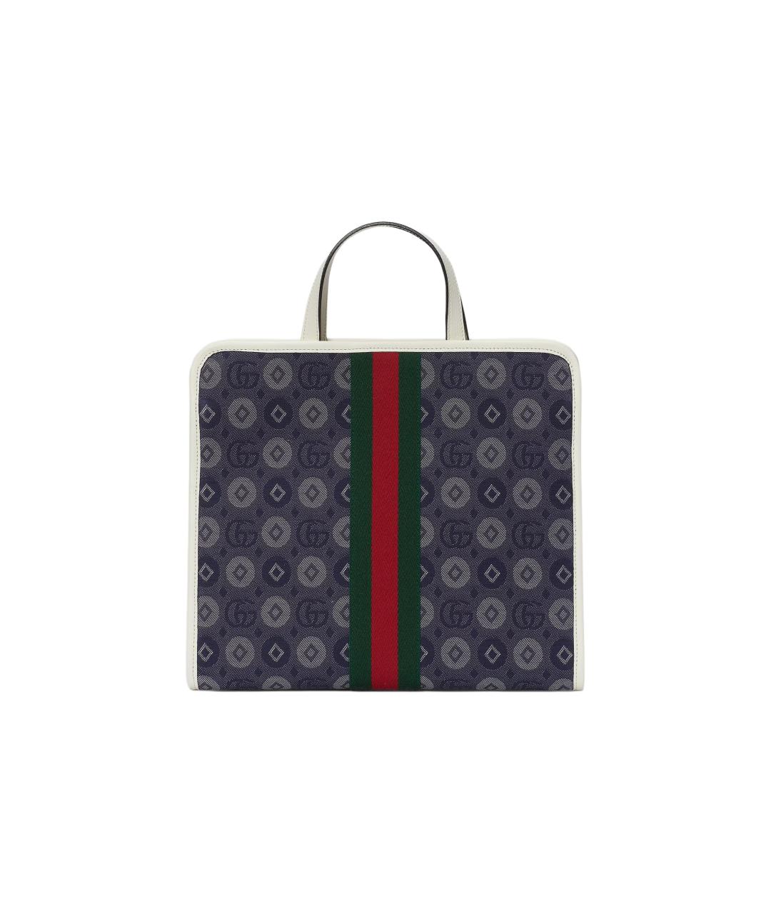 GUCCI Темно-синяя сумка с короткими ручками, фото 4
