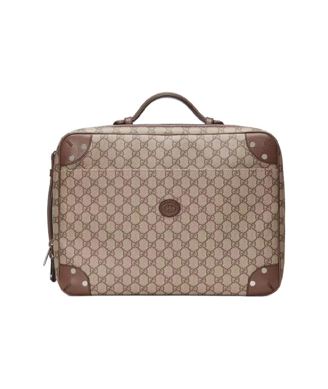 GUCCI Бежевая сумка с короткими ручками, фото 1