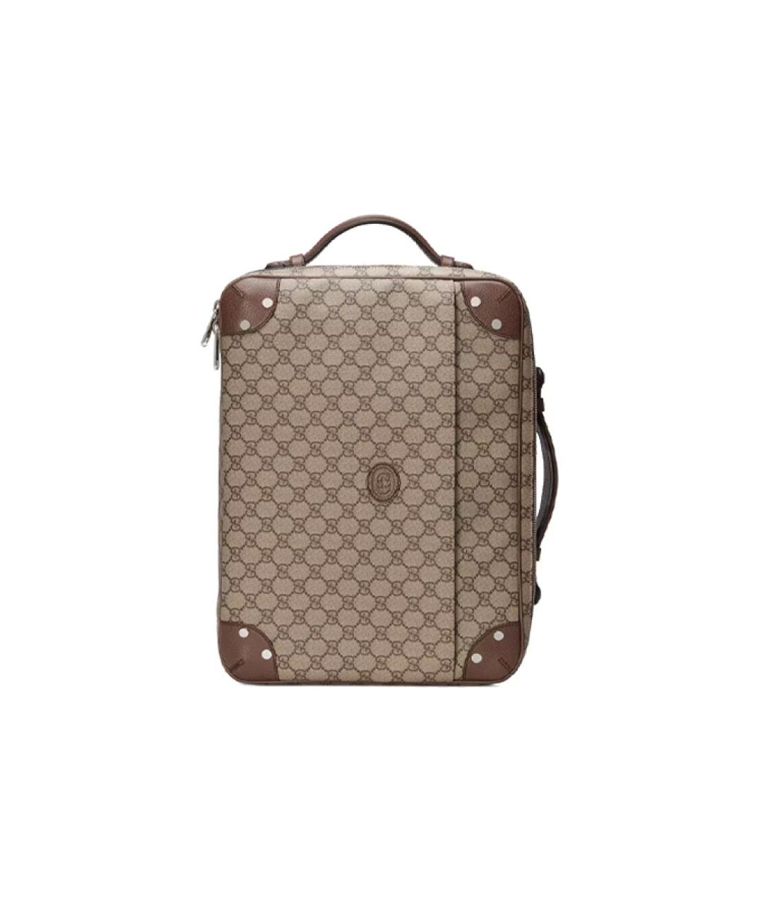 GUCCI Бежевая сумка с короткими ручками, фото 7