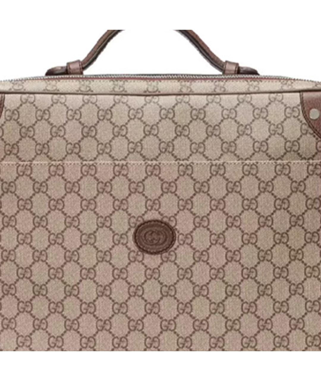 GUCCI Бежевая сумка с короткими ручками, фото 9