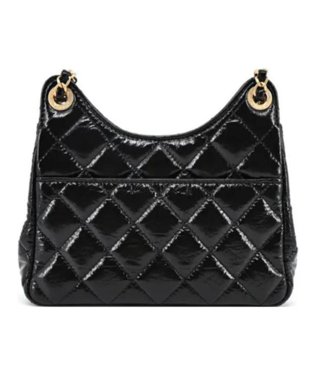 CHANEL Черная кожаная сумка через плечо, фото 3