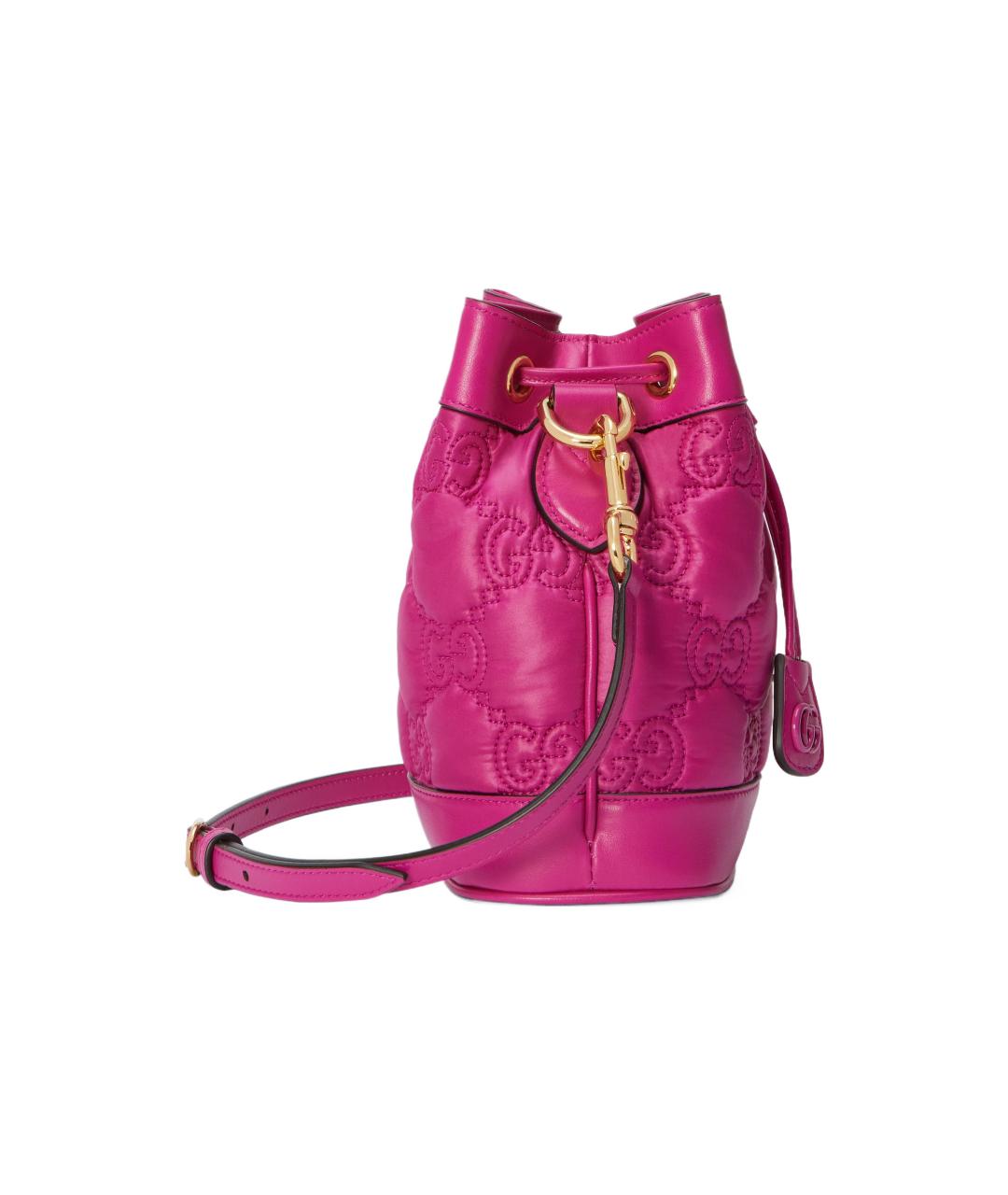 GUCCI Фуксия кожаная сумка через плечо, фото 4