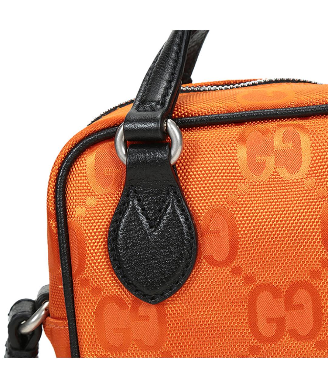 GUCCI Оранжевая сумка с короткими ручками, фото 7
