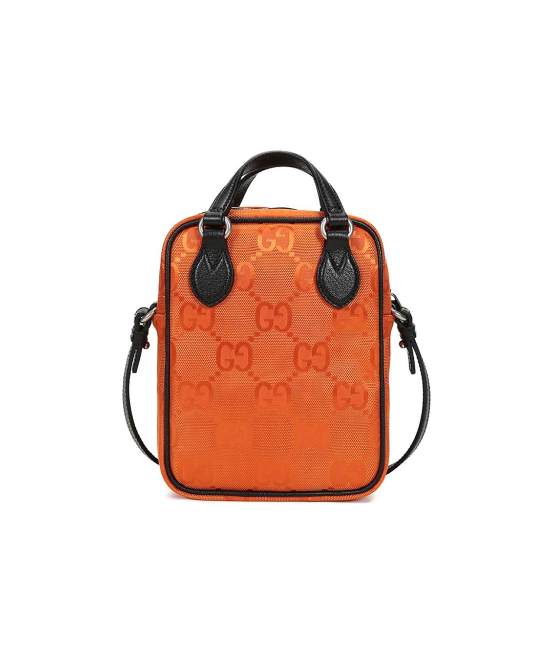 GUCCI Оранжевая сумка с короткими ручками, фото 4