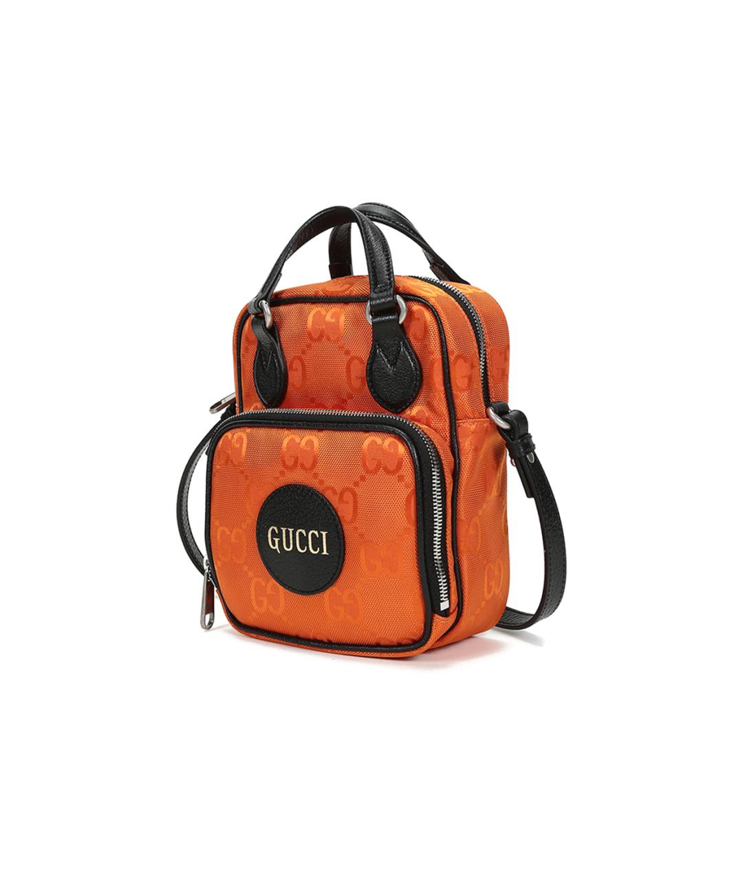 GUCCI Оранжевая сумка с короткими ручками, фото 2
