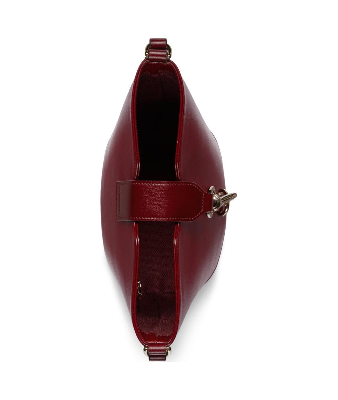 GUCCI Бордовая кожаная сумка через плечо, фото 6