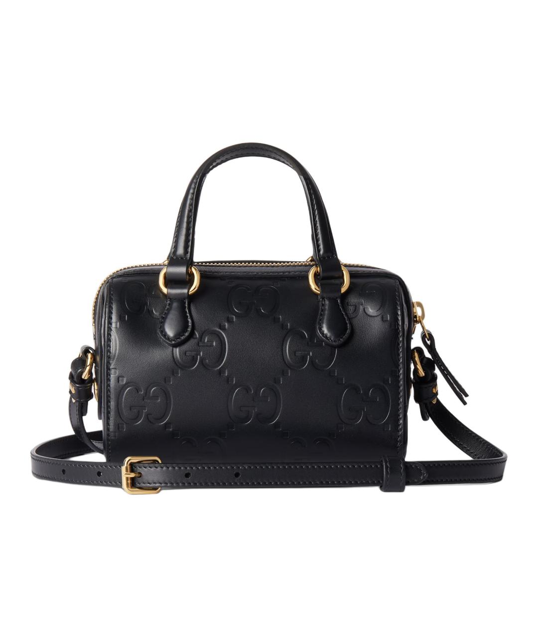 GUCCI Черная кожаная сумка через плечо, фото 4