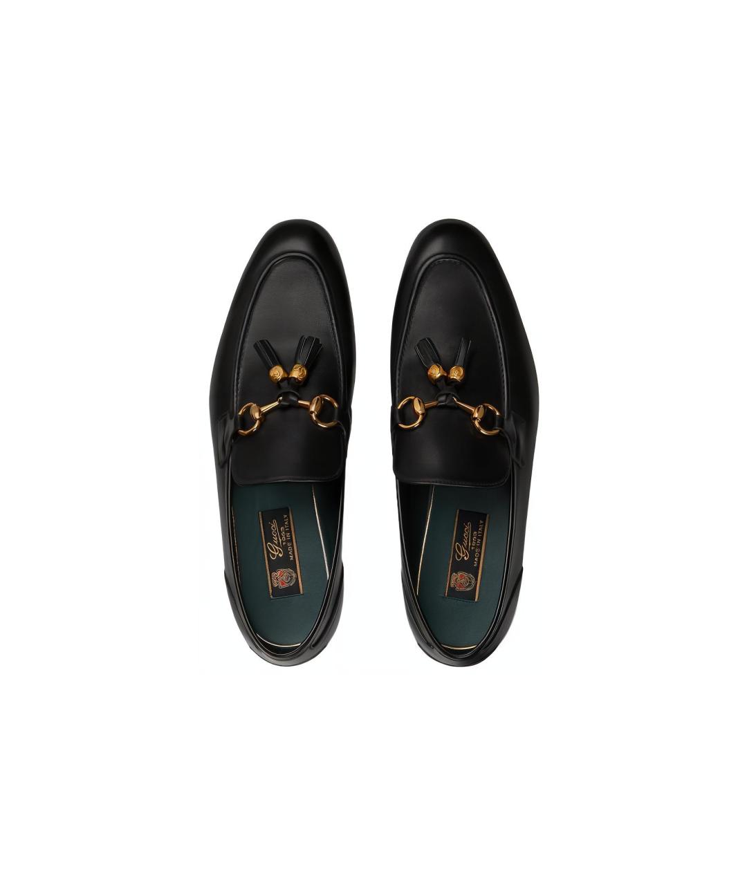 GUCCI Черные кожаные лоферы, фото 2