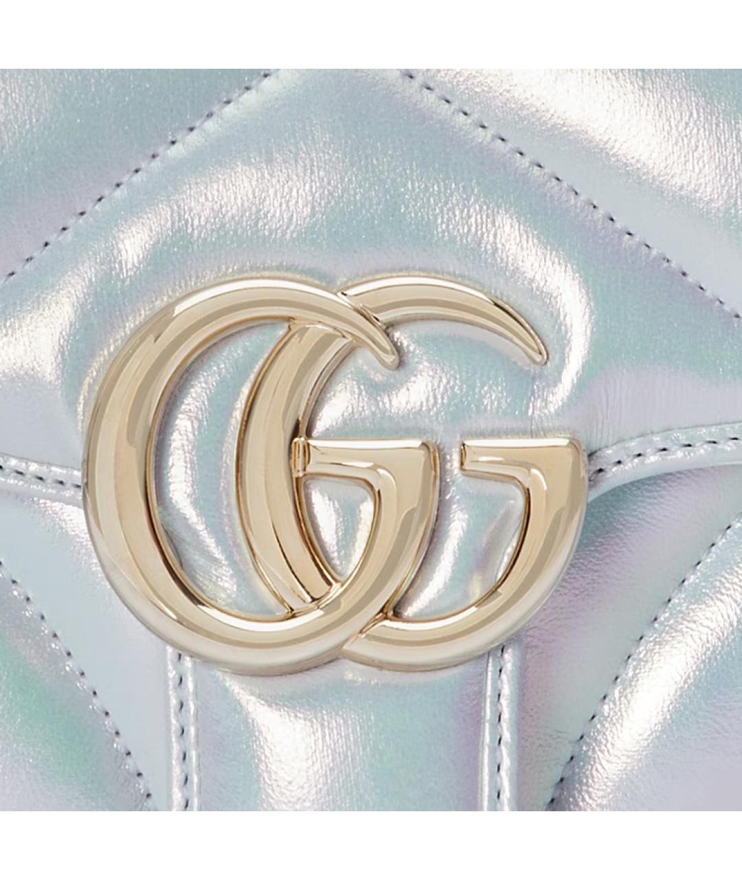 GUCCI Серебряная сумка через плечо, фото 8