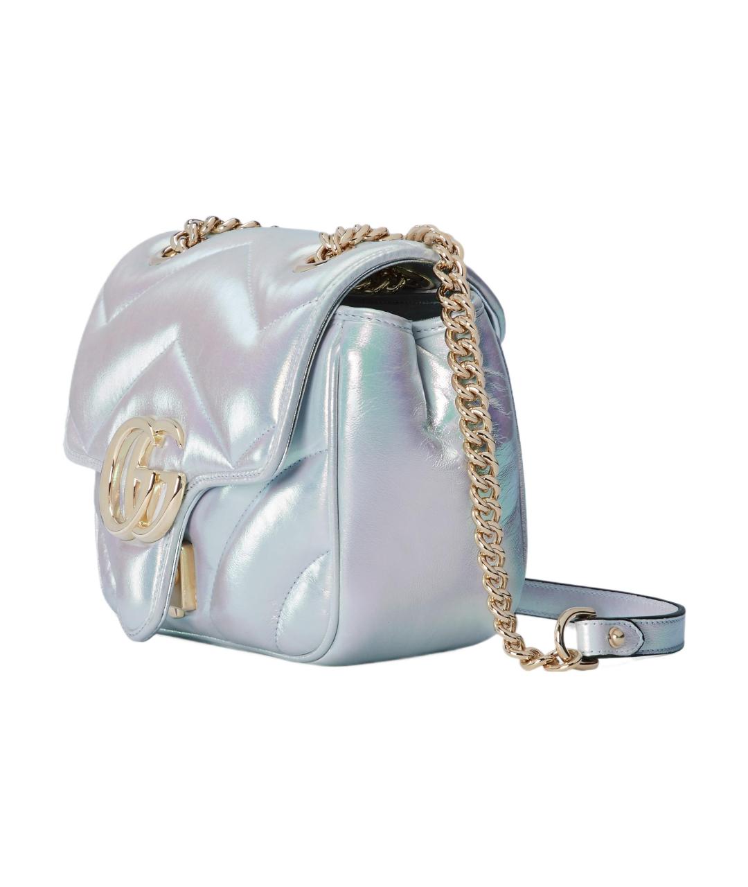 GUCCI Серебряная сумка через плечо, фото 2