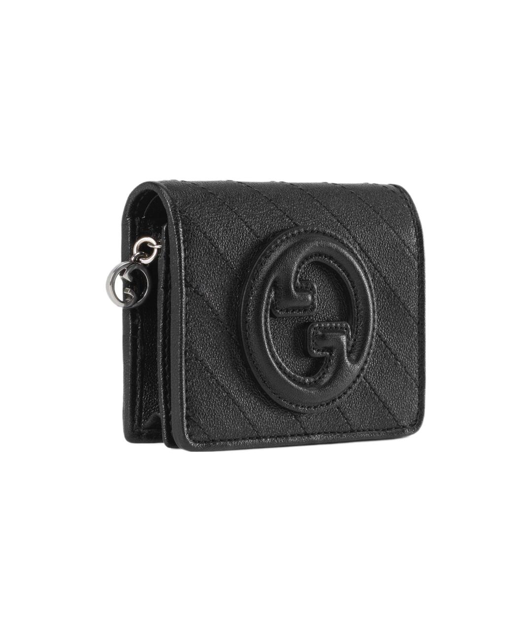 GUCCI Черный кожаный кардхолдер, фото 2