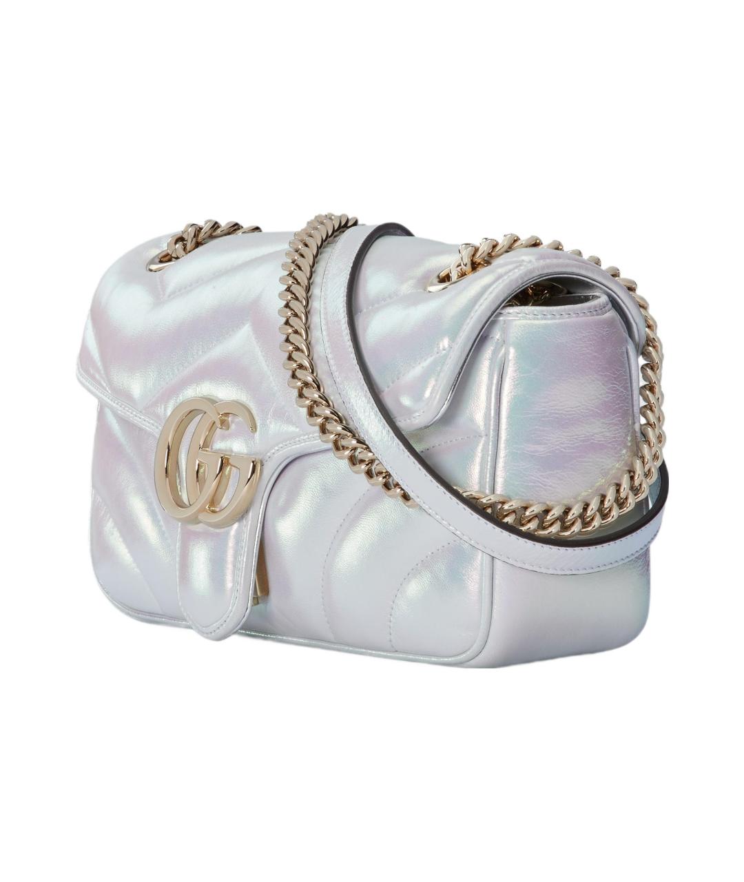 GUCCI Серебряная сумка через плечо, фото 3