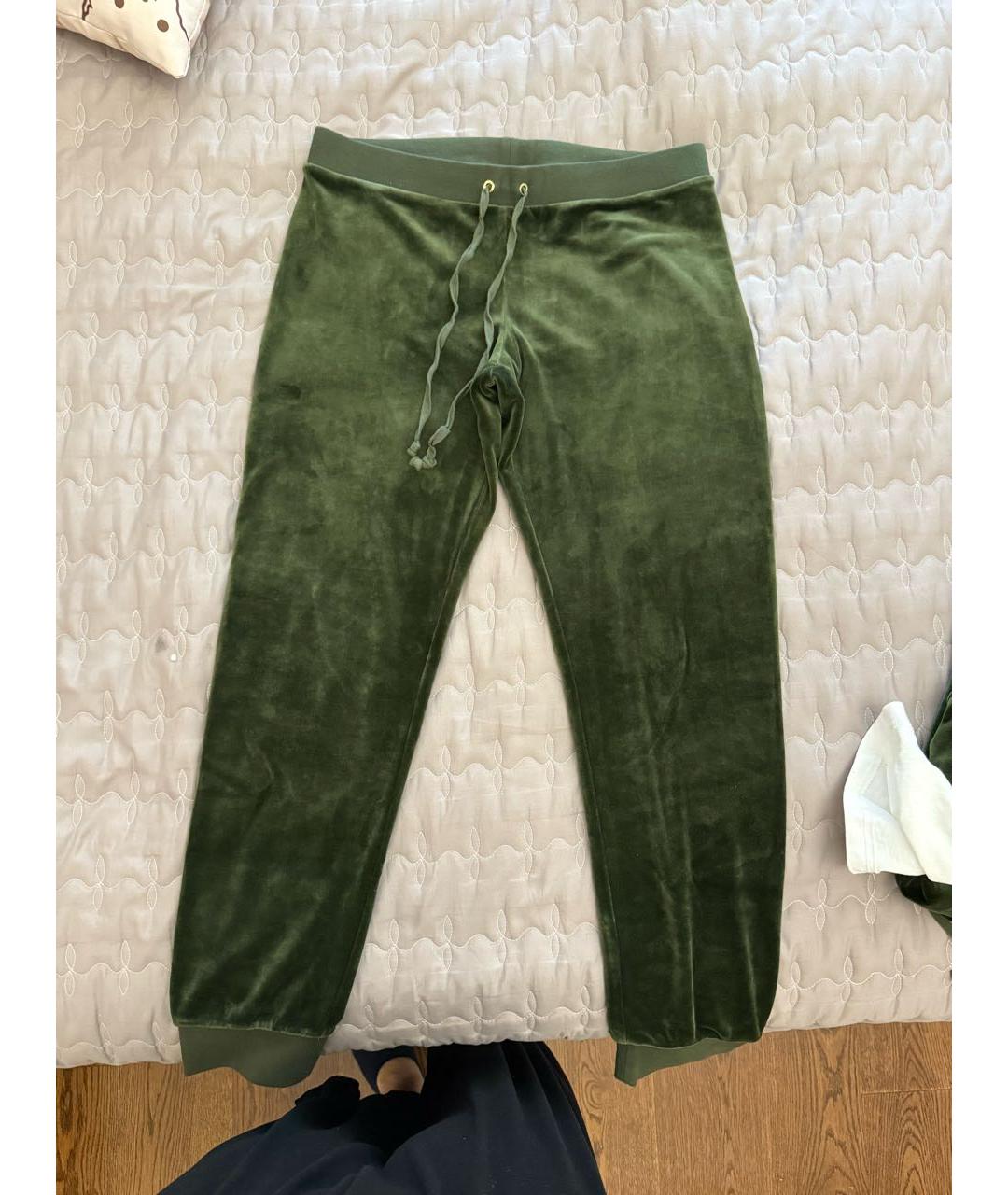 JUICY COUTURE Хаки бархатный спортивные костюмы, фото 8