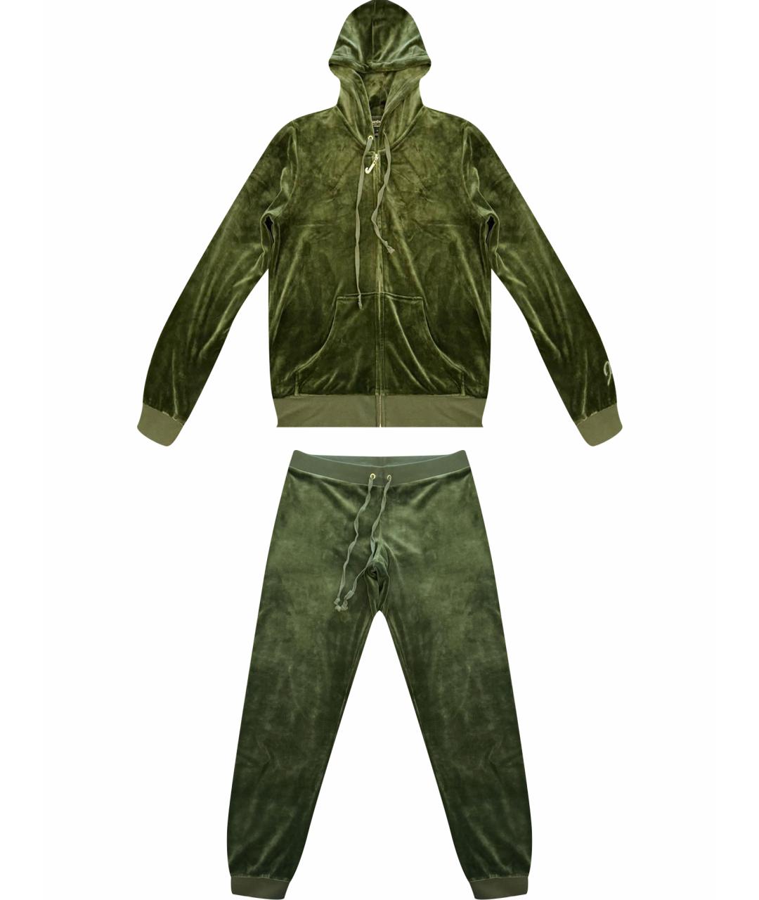 JUICY COUTURE Хаки бархатный спортивные костюмы, фото 1