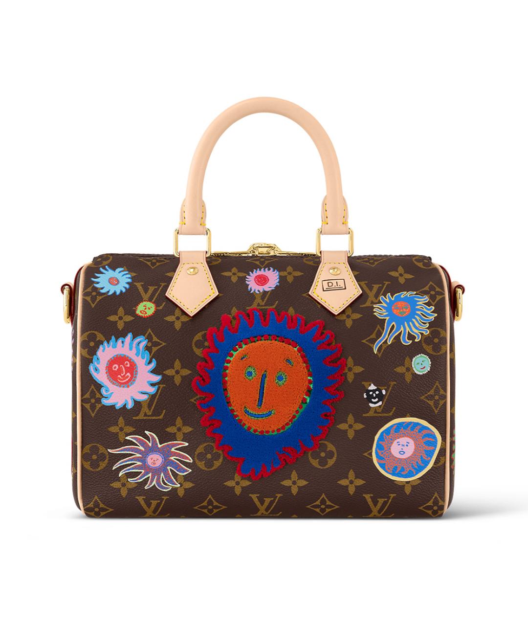 LOUIS VUITTON Коричневая сумка с короткими ручками, фото 3