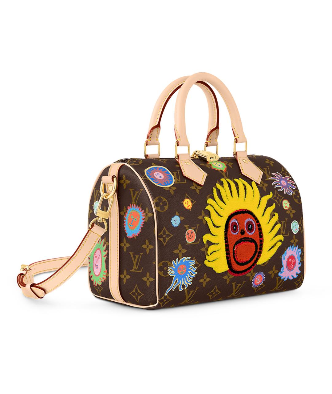 LOUIS VUITTON Коричневая сумка с короткими ручками, фото 2