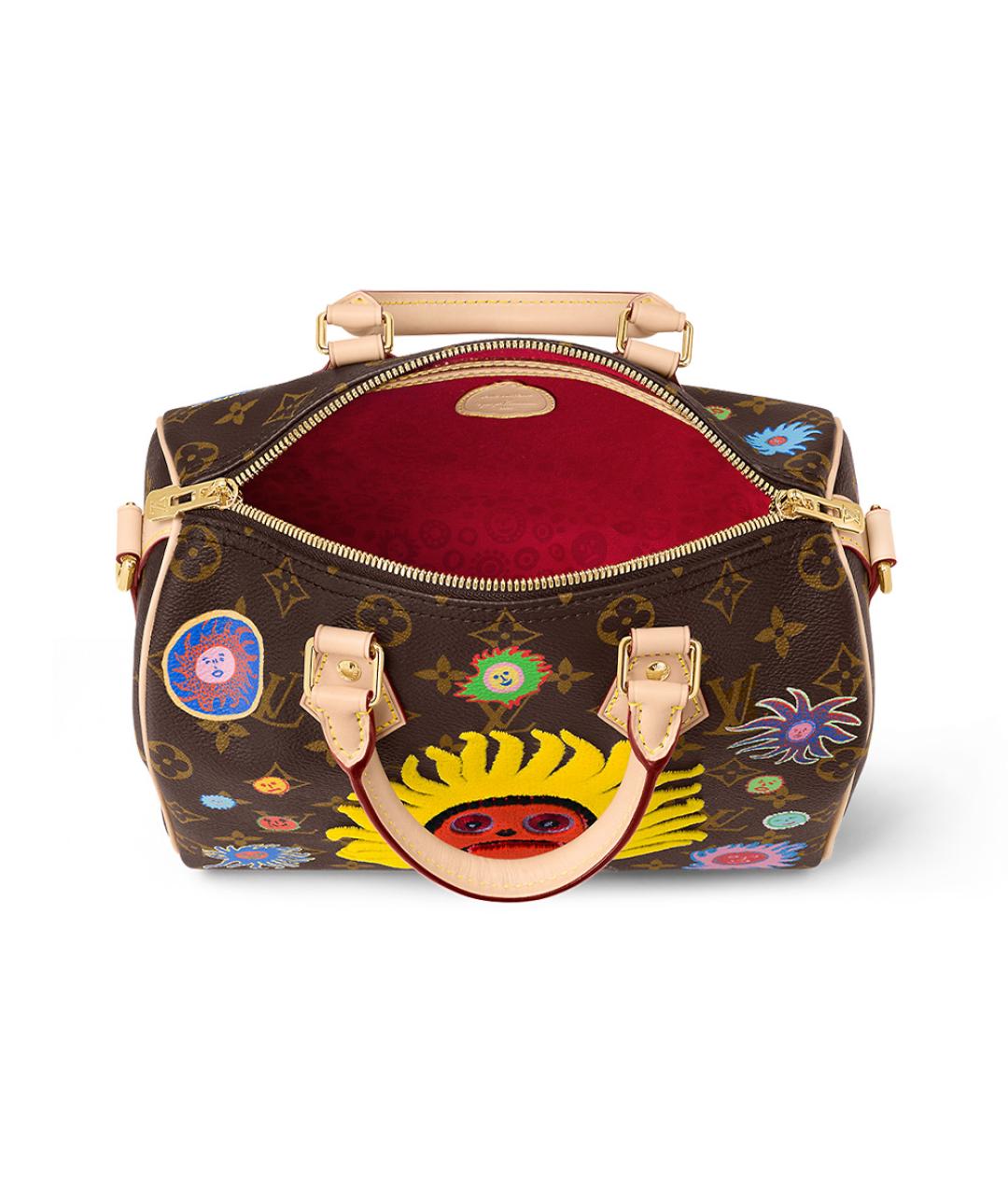 LOUIS VUITTON Коричневая сумка с короткими ручками, фото 4