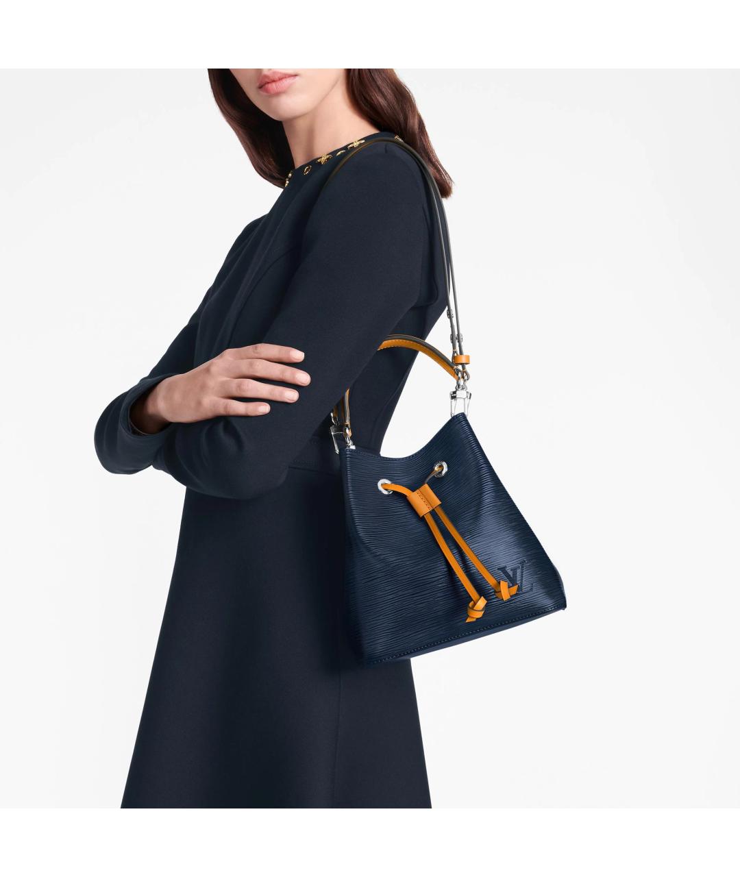 LOUIS VUITTON Темно-синяя сумка через плечо, фото 7