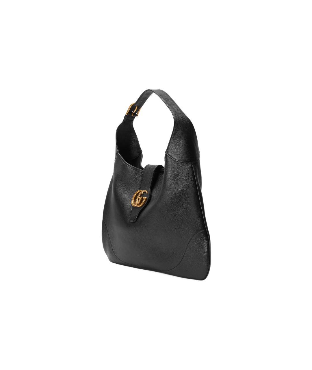 GUCCI Черная кожаная сумка с короткими ручками, фото 2