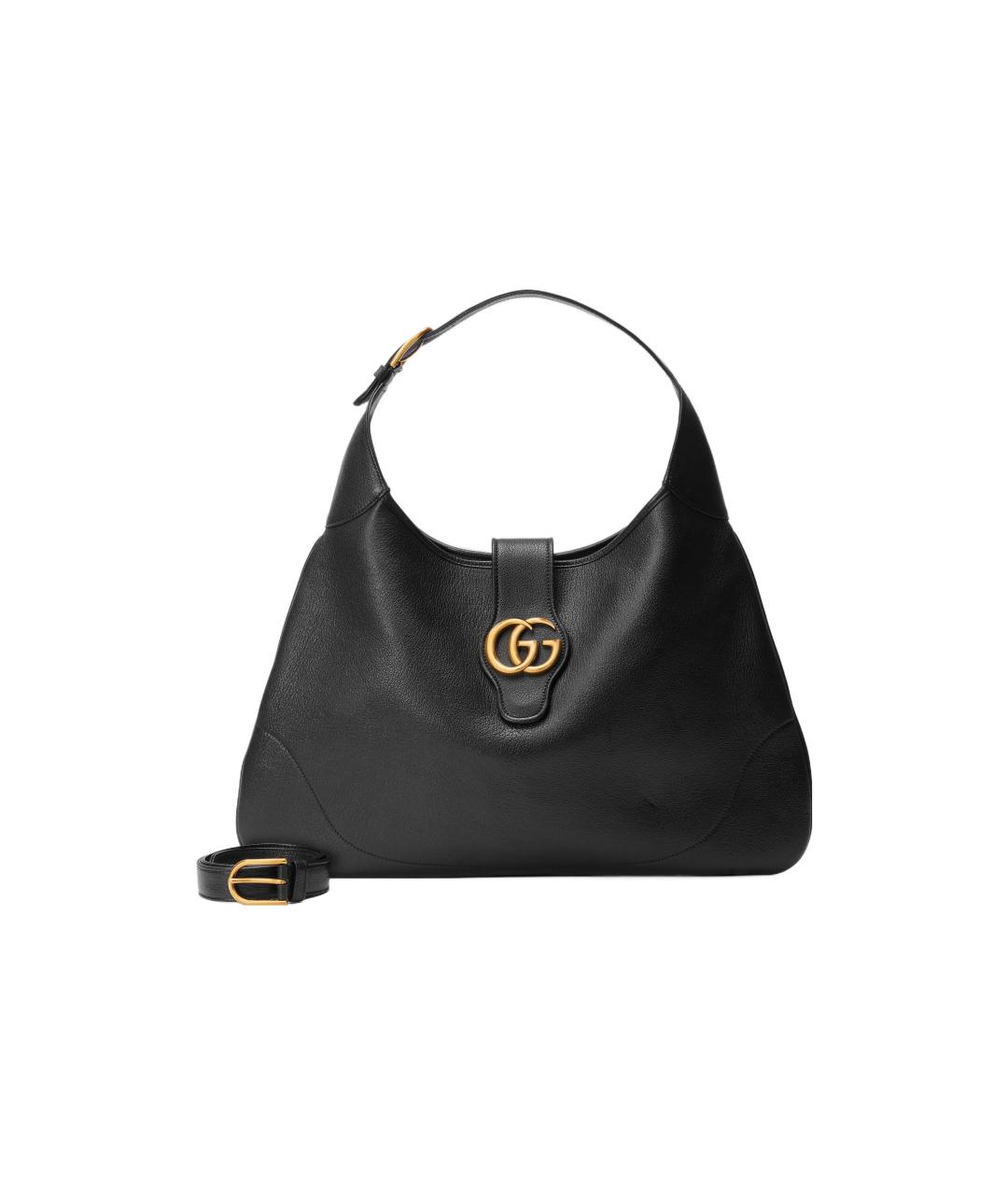 GUCCI Черная кожаная сумка с короткими ручками, фото 3