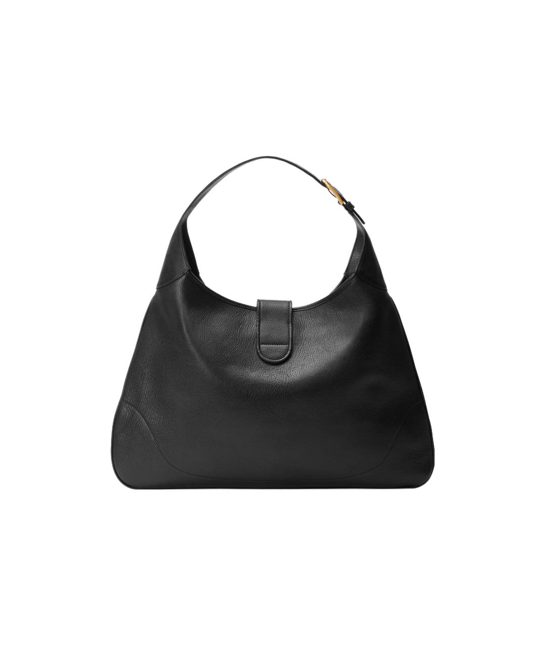 GUCCI Черная кожаная сумка с короткими ручками, фото 4