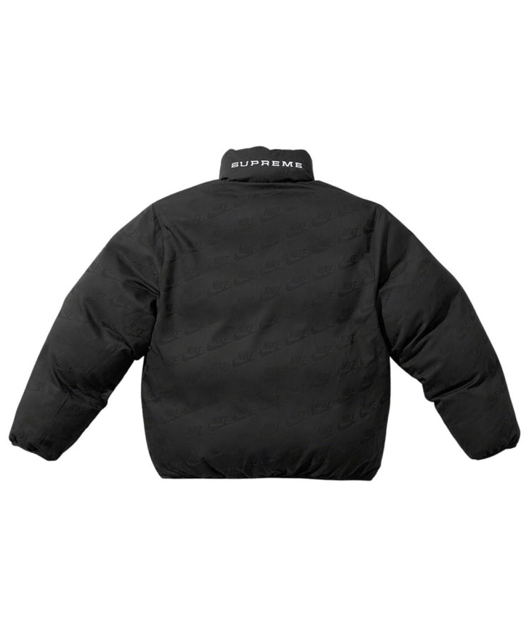SUPREME Черный пуховик, фото 5