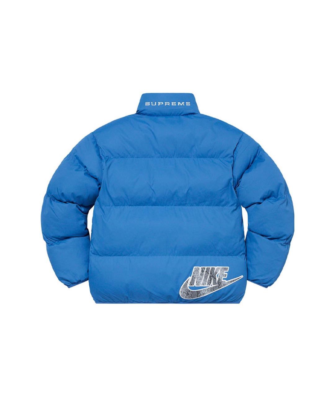 SUPREME Синий пуховик, фото 2