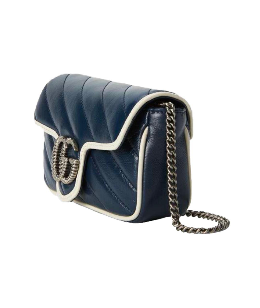 GUCCI Темно-синяя сумка через плечо, фото 2